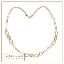 collana Intrecci fiori oro 18kt